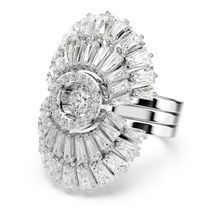 Anillo Idyllia, Conjunto (3), Tallas mixtas, Caracola, Blanco, Recubrimiento en rodio
