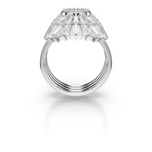 Anillo Idyllia, Conjunto (3), Tallas mixtas, Caracola, Blanco, Recubrimiento en rodio