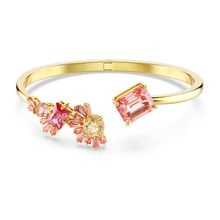Brazalete Gema, Tallas mixtas, Rosa, Recubrimiento tono oro