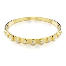 Brazalete Numina, Tallas redondas combinadas, Blanco, Recubrimiento tono oro
