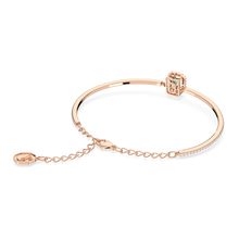 Brazalete Millenia, Talla octogonal, Pavé, Verde, Baño tono oro rosa