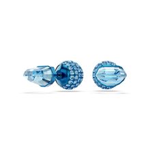 Pendientes de botón Lucent, Pavé, Bola, Azules, Acabado en azul