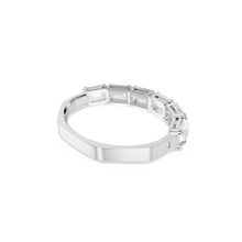 Brazalete Millenia, Talla octogonal, Blanco, Recubrimiento en rodio