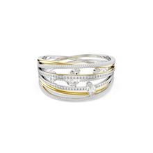Brazalete Hyperbola, Tallas mixtas, Blanco, Combinación de acabados metálicos