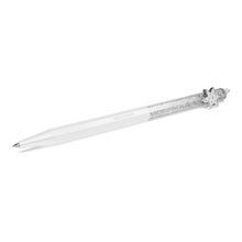 Bolígrafo Crystalline, Forma octagonal, Copo de nieve, Blanco, Lacado blanco