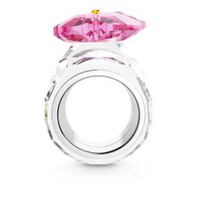 Anillo de cóctel Florere, Flor, Rosa, Baño de rodio