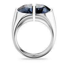 Anillo de cóctel Lucent, Gris, Baño de rodio