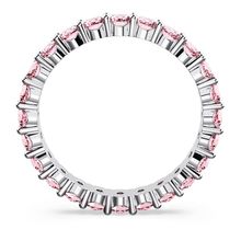 Anillo Matrix, Talla redonda, Rosa, Baño de rodio