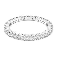 Anillo Vittore, Talla redonda, Blanco, Baño tono oro rosa