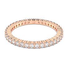 Anillo Vittore, Talla redonda, Blanco, Baño tono oro rosa