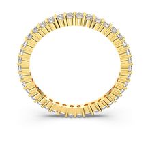 Anillo Vittore, Talla redonda, Blanco, Baño tono oro