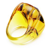 Anillo de cóctel Dulcis, Talla Cushion, Pavé, Amarillo
