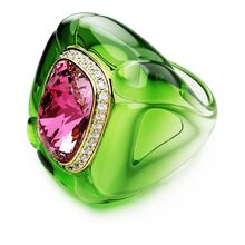 Anillo de cóctel Dulcis, Talla Cushion, Pavé, Multicolor