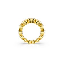 Anillo Imber, Tallas redondas combinadas, Blanco, Baño tono oro