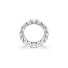 Anillo Matrix Vittore, Talla baguette, Blanco, Baño de rodio