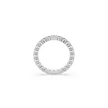 Anillo Matrix Vittore, Talla redonda, Blanco, Acabado en tono plateado