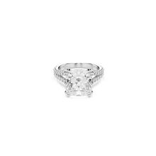 Anillo Stilla, Talla cuadrada, Blanco, Acabado en tono plateado