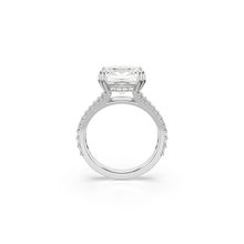 Anillo Stilla, Talla cuadrada, Blanco, Acabado en tono plateado
