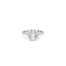 Anillo Una Angelic, Talla redonda, Blanco, Acabado en tono plateado
