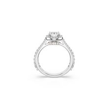 Anillo Una Angelic, Talla redonda, Blanco, Acabado en tono plateado