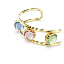 Brazalete Chroma, Talla cojin, Verde, Baño tono oro