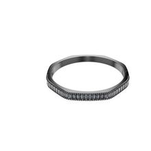 Brazalete Matrix, Talla baguette, Azul, Baño de rutenio