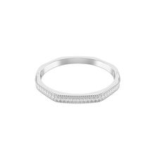 Brazalete Matrix, Talla baguette, Blanco, Baño de rodio