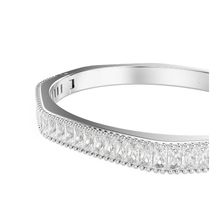 Brazalete Matrix, Talla baguette, Blanco, Baño de rodio