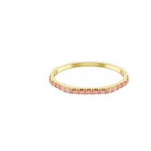 Brazalete Matrix, Talla baguette, Rosa, Baño tono oro