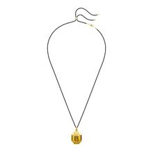Colgante Lucent, Forma octagonal, Amarillo, Baño tono oro