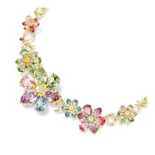 Collar Idyllia, Tallas mixtas, Flor, Multicolor, Baño tono oro