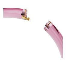 Gargantilla Dulcis, Talla octogonal, Pavé, Rosa, Baño tono oro