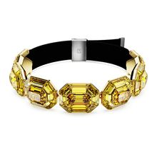 Gargantilla Lucent, Forma octagonal, Amarillo, Baño tono oro