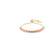 Pulsera Matrix, Talla pera, Rosa, Baño tono oro