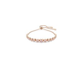 Pulsera Tennis Imber, Tallas redondas combinadas, Rosa, Baño tono oro rosa