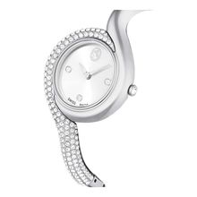 Reloj Dextera Asymmetric, Fabricado en Suiza, Brazalete de metal, Tono plateado, Acero inoxidable