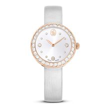 Reloj Matrix Tennis, Fabricado en Suiza, Correa de piel, Gris, Acabado tono oro rosa