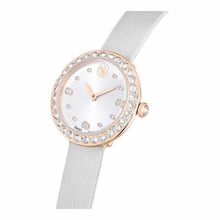 Reloj Matrix Tennis, Fabricado en Suiza, Correa de piel, Gris, Acabado tono oro rosa