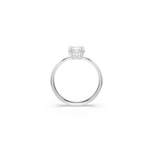Anillo Attract, Talla cuadrada, Blanco, Baño de rodio