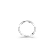 Anillo Infinity, Talla redonda, Blanco, Baño de rodio