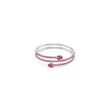 Brazalete Twisty, Tallas mixtas, Rosa, Baño de rodio