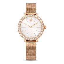 Reloj Certa, Fabricado en Suiza, Brazalete de metal, Tono oro rosa, Acabado tono oro rosa