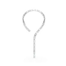 Collar Tennis Millenia, Talla octogonal, Blanco, Baño de rodio