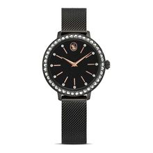 Reloj Certa, Brazalete de metal, Negro, Acabado negro
