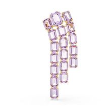 Broche Millenia, Talla octogonal, Baño tono oro