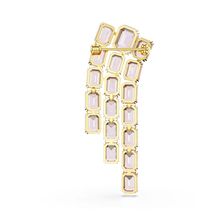 Broche Millenia, Talla octogonal, Baño tono oro