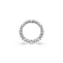 Anillo Matrix Vittore, Talla pera, Blanco, Acabado en tono plateado