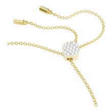 Pulsera Idyllia Lilia, Mariposa, Blanca, Baño tono oro