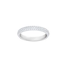 Anillo Stone Mini, blanco, baño de rodio