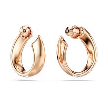 Aros de aro Exist, Pequeños, Blancos, Baño tono oro